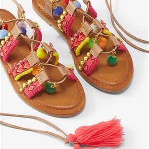 Colorful express tie Sandals